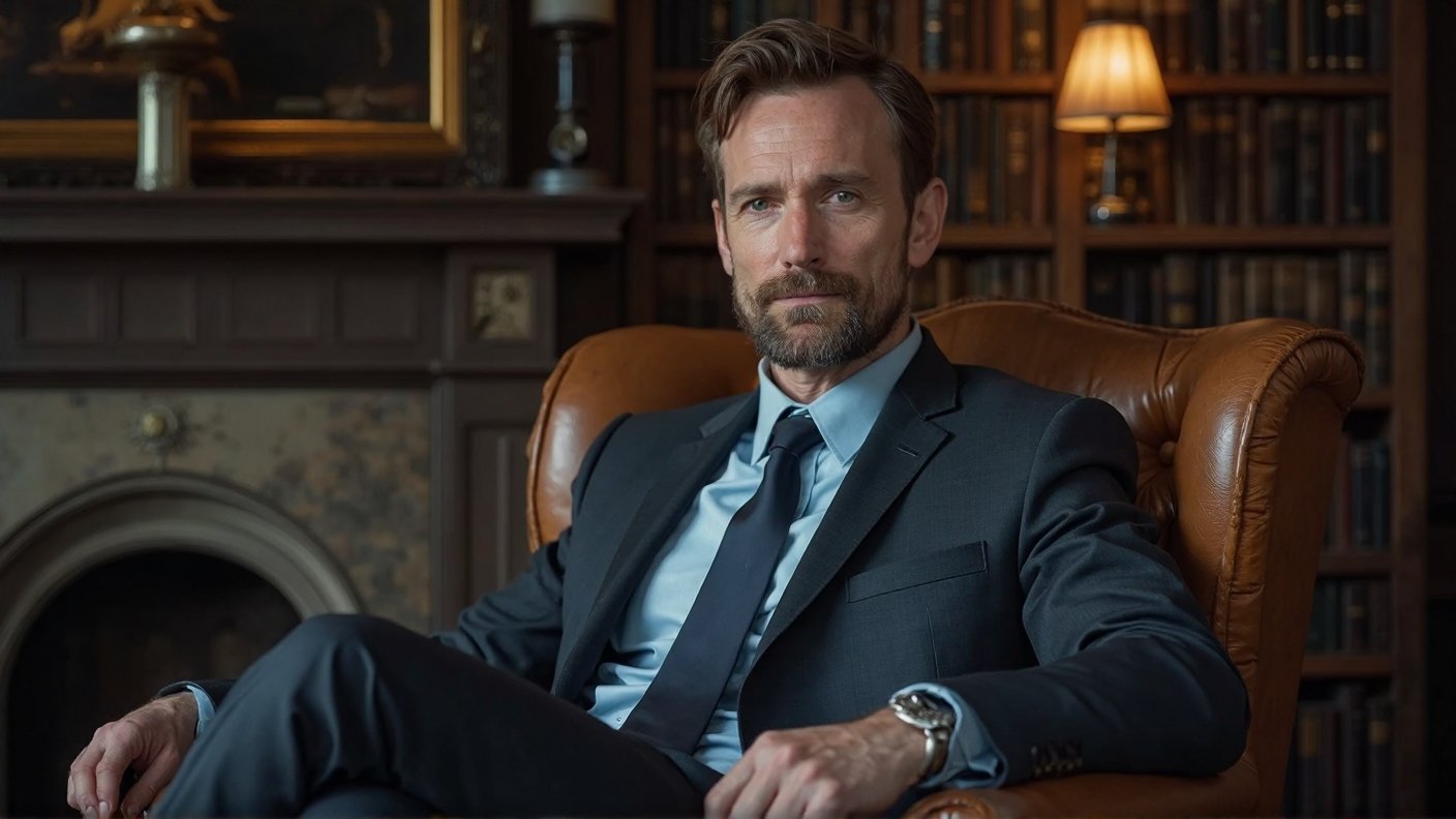 Linguagem Corporal Que Transmite Confiança: Técnicas Simples Que Funcionam em Qualquer Situação 1 man sitting confident posture